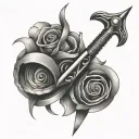 Zipper tattoo design idea