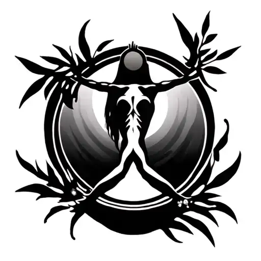 balance mind body and soul tattoo design idea