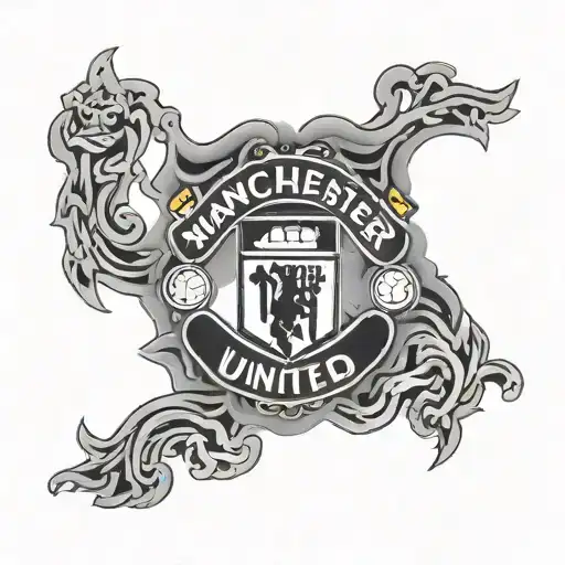 Manchester united logo tattoo design idea