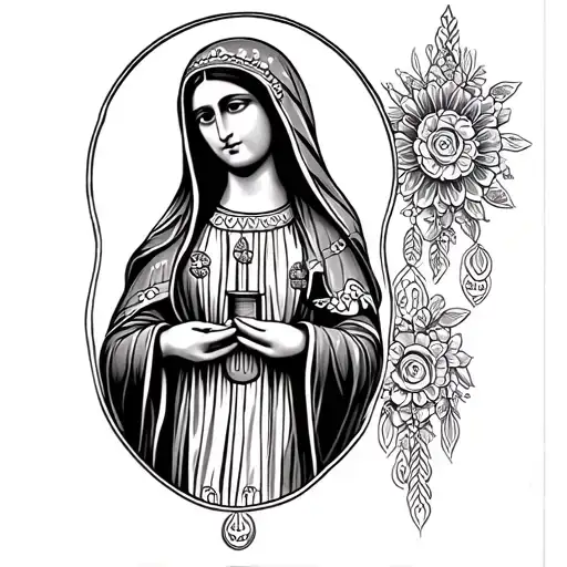 Lady Guadalupe tattoo design idea