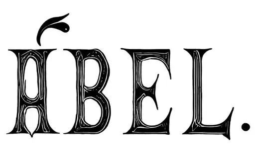 "ABEL" tattoo design idea