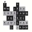 Cross and Ketamine Periodic Table tattoo design idea