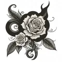 birth flow chart tattoo design idea