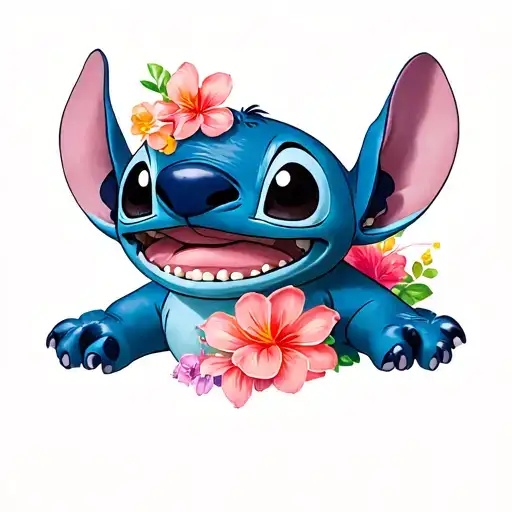 lilo and stitch tattoo design idea