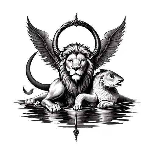Balance, Gemini, fish, the lion, sagitarius, Capricorn, Aquarius Tattoo tattoo design idea