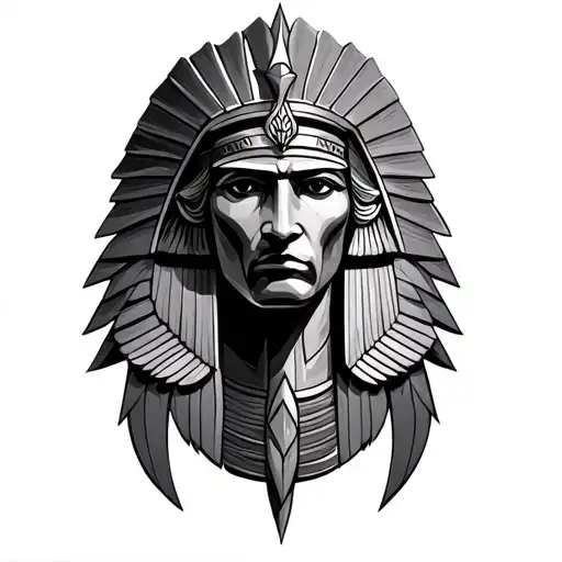 Horus god tattoo design idea