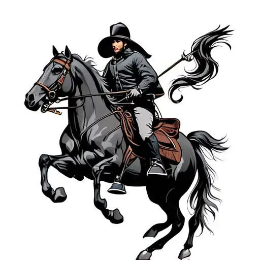 Cavalry tattoo design idea