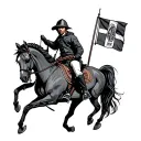 Cavalry tattoo design idea