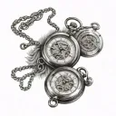 3 pocket watches surrounded tattoo design idea