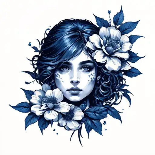 Ultramarine tattoo design idea