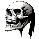 Vampire Skull tattoo design idea