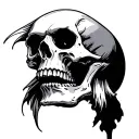 Vampire Skull tattoo design idea