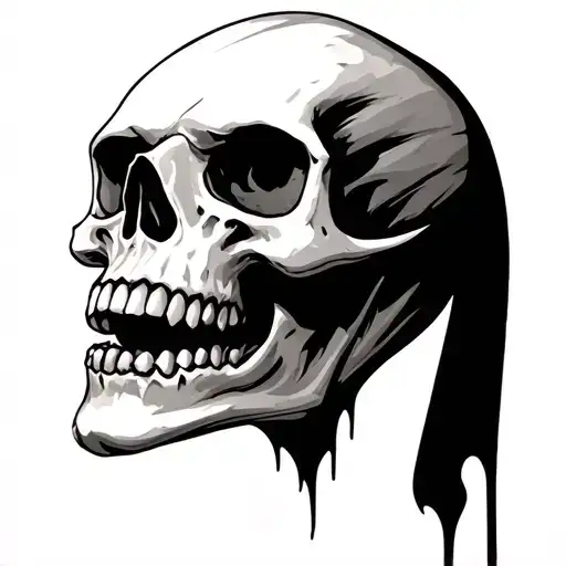Vampire Skull tattoo design idea