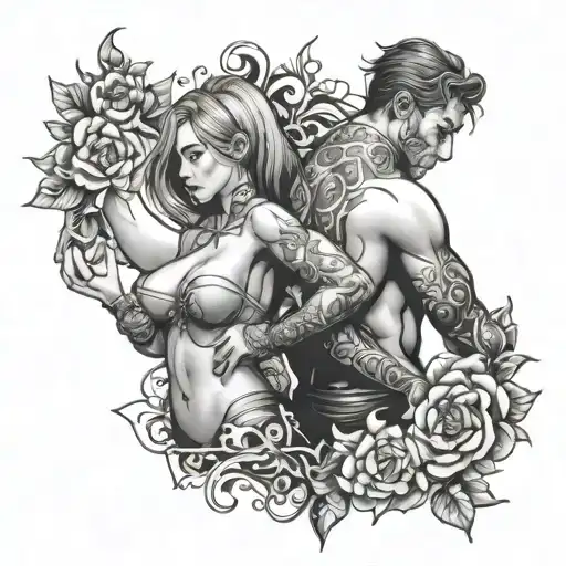 bdsm dom sub couple tattoos tattoo design idea