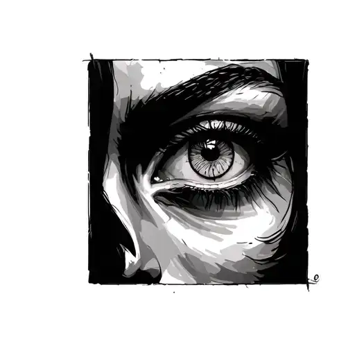 A terrible eye tattoo design idea