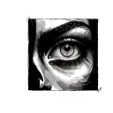 A terrible eye tattoo design idea