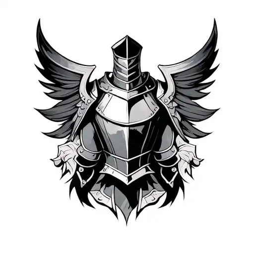 knights armor shoulder tattoo tattoo design idea
