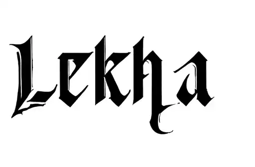 "Lekha" tattoo design idea