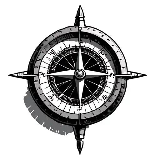 Aviation Compass tattoo design idea