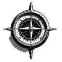 Aviation Compass tattoo design idea