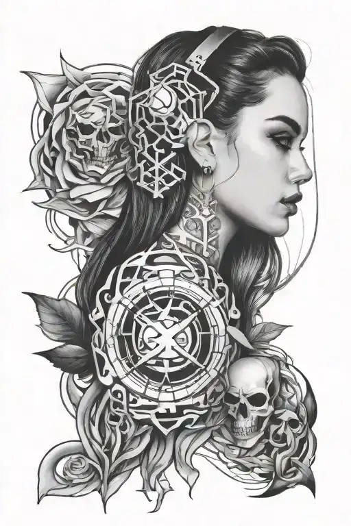 Maggie Lindemann cyber sigilism hear me out tattoo design idea