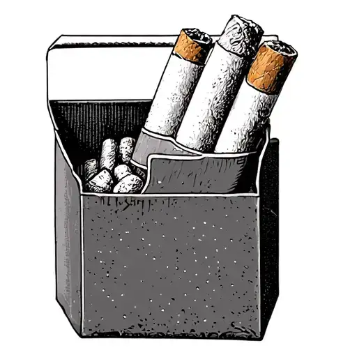 Pack Of Cigarettes tattoo design idea