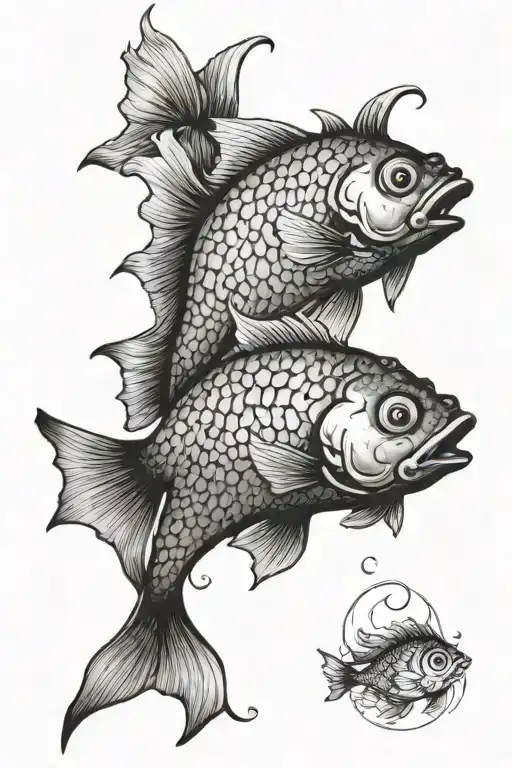 Golden fish one hundred years of solitude tattoo design idea