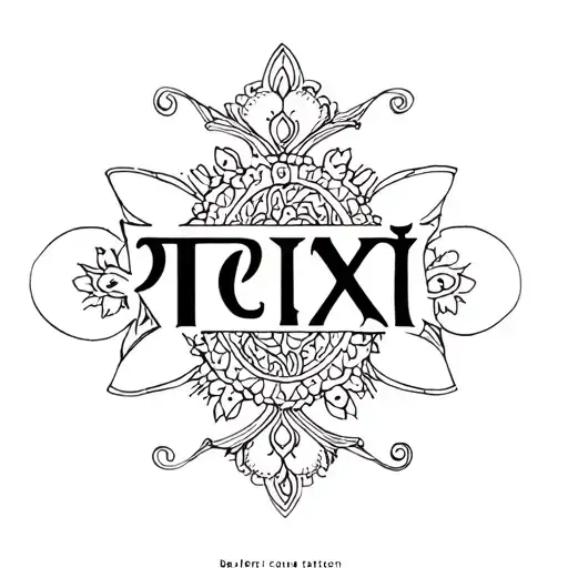 "aarti rafik" font The letters tattoo design idea