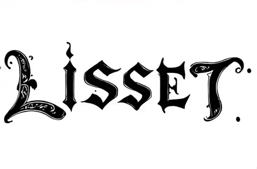 "Lisset" tattoo design idea