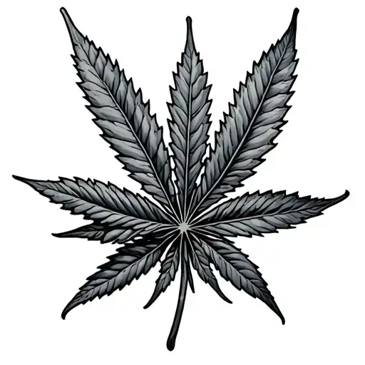 Cannabis tattoo design idea