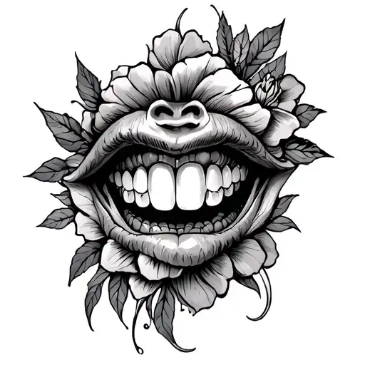 half liar tattoo design idea