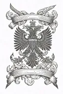 Albanian flag tattoo design idea