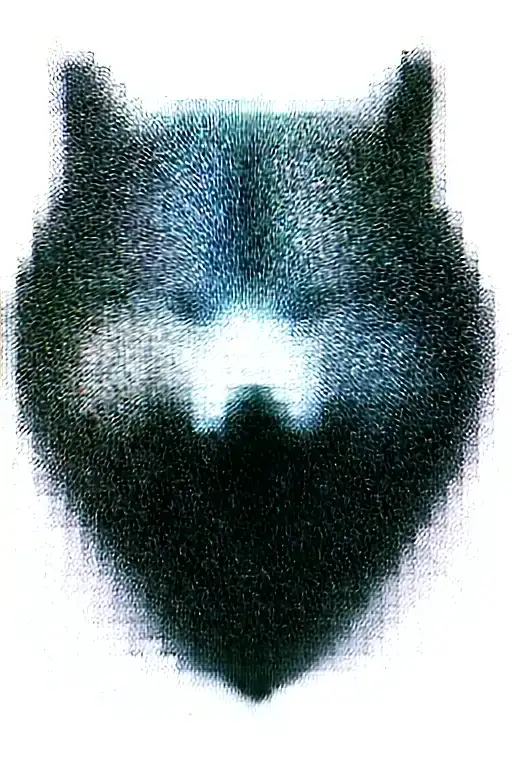 growling wolf face and realistic rocky mountains inside tattoo design idea