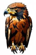German hawk design tattoo design idea