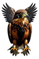 German hawk design tattoo design idea