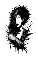 depression, anxiety, integrity, paradox, corporate punk tattoo design idea