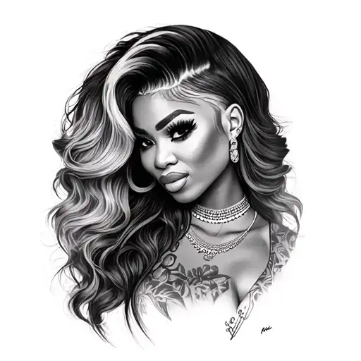 Nicki Minaj tattoo design idea