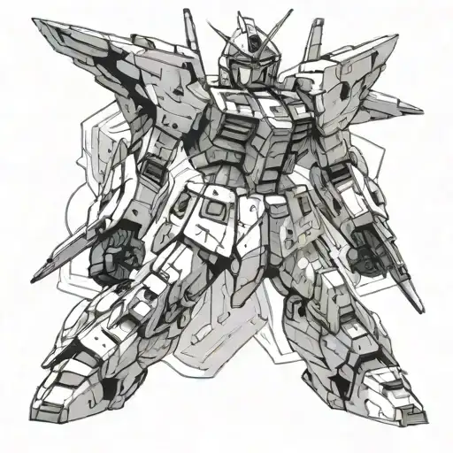Gundam tattoo design idea