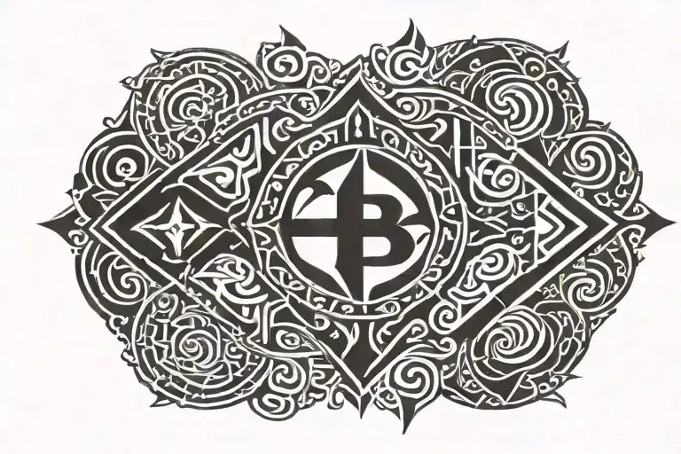 berber symbol tattoo design idea