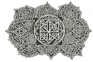 berber symbol tattoo design idea