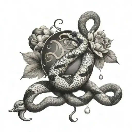 snake, october 30, 1988, wine, libra zodiac, time, peony, moon, cross tattoo design idea