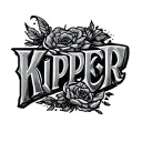 Stacked bindrunes with the name KIPPER tattoo design idea