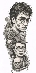 Harry Potter themed tattoo tattoo design idea