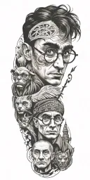 Harry Potter themed tattoo tattoo design idea