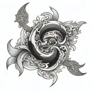 Fortune helps the strong tattoo design idea