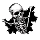 skeleton tattoo design idea