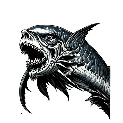 Ahab tattoo design idea