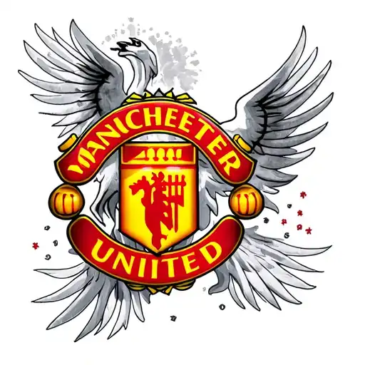 Manchester United logo tattoo design idea