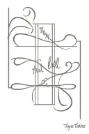 Cross tattoo out of the words "thy will be done"  tattoo design idea