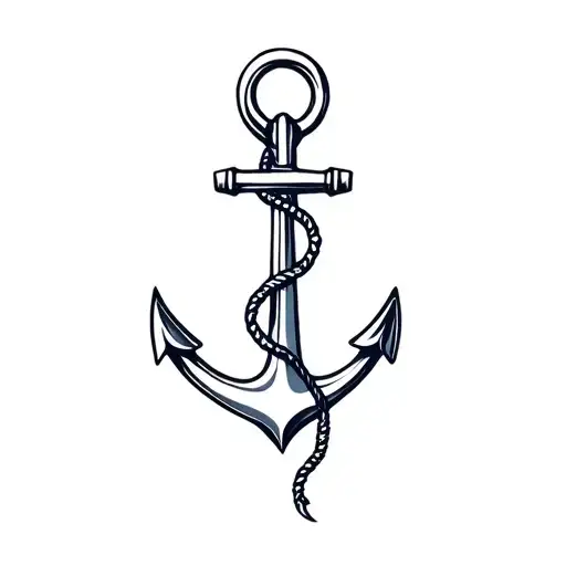 space marine anchor tattoo design idea